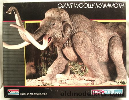 Monogram 1/13 Giant Woolly Mammoth, 6075 plastic model kit